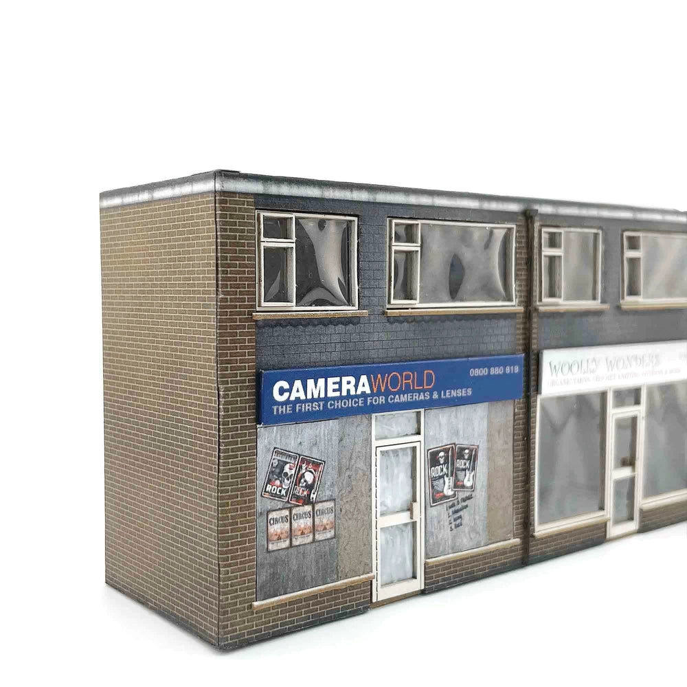 Scale Model Scenery KX089 Low-Relief 1970's Terraced Shops OO/HO Gauge
