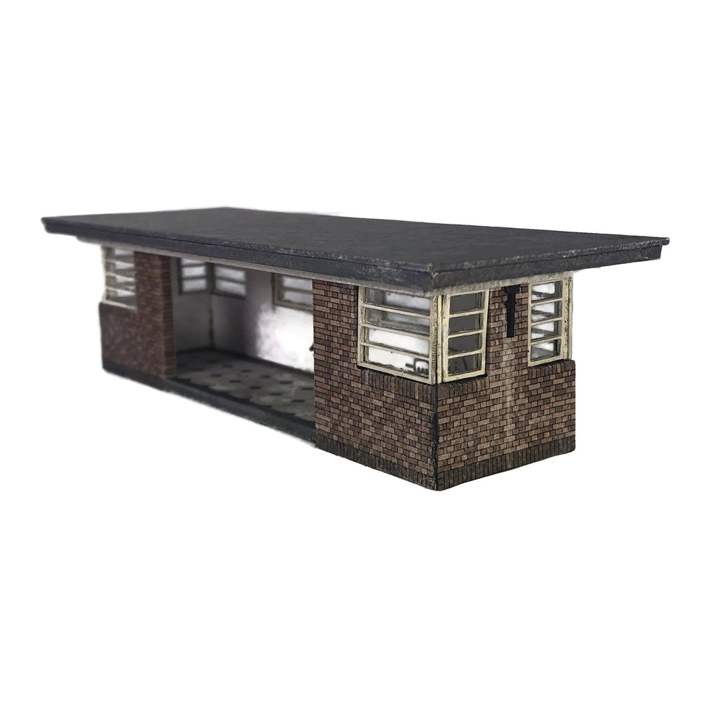 Scale Model Scenery KX097 1930's Art Deco Bus Shelter OO/HO Gauge