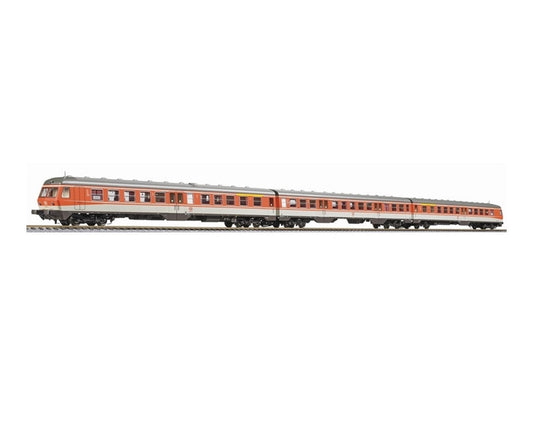 Liliput L133179 Diesel Railcar BR 614/914 Orange/Grey 3-Units DB Era IV HO Gauge
