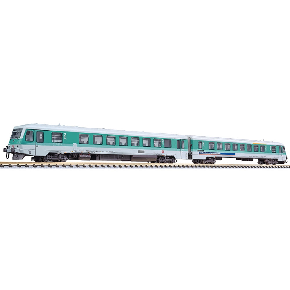 Liliput L163201 2-Unit Diesel Railcar BR 628/928 "Heidelberg" Mint/Grey N Gauge