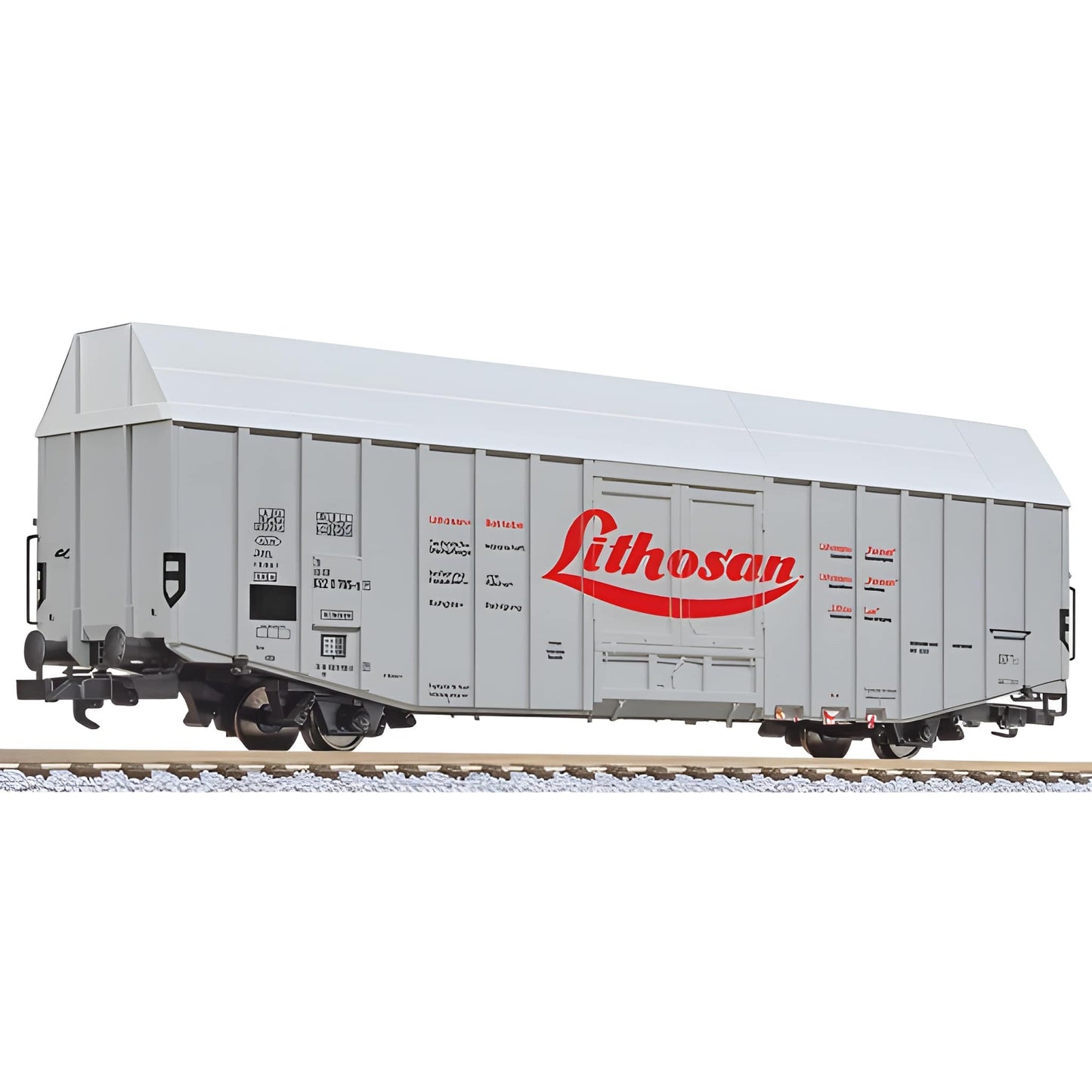 Liliput L235809 Large goods wagon (short), Hbks, DB, "Lithosan", era IV HO Gauge