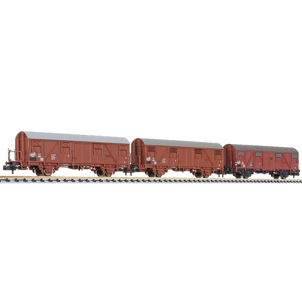 Liliput 260133 3-unit set, Gos 1404, DR, period IV, 1988, platform N Gauge