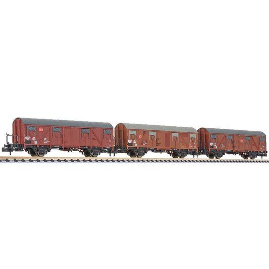Liliput 260136 3-tlg. Set Transportwagnon with Break., Gos 245, DB, Ep. V N Gauge