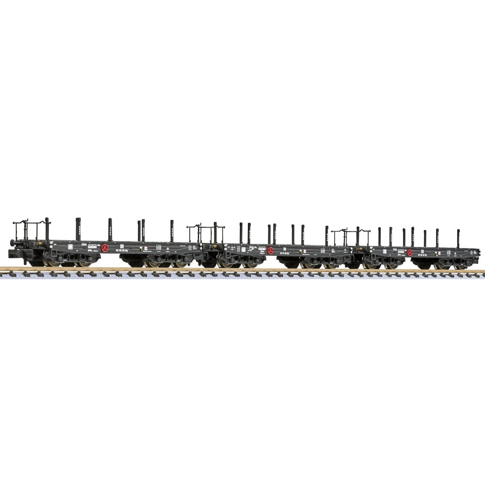 Liliput L260165 3-Unit 4-Axle Heavy Duty Wagon, SSys Köln, DRB, Era II N Gauge