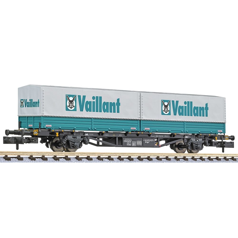 Liliput L265223 Container Car, DB 571.1, 2 Swap Bodies "Vaillant" Era IV N Gauge