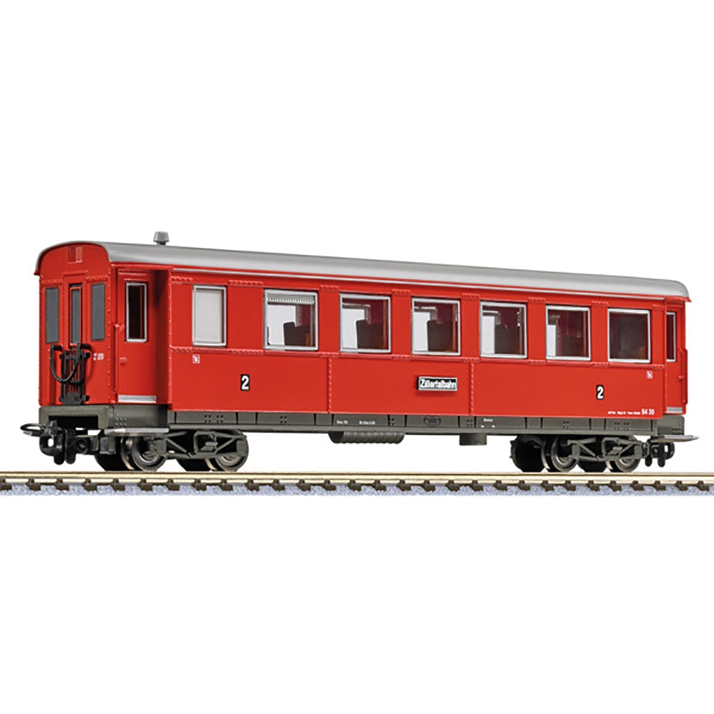 Liliput L344557 4-Axle Passenger Coach B4 30, Zillertalbahn Red, Era VI HO Gauge