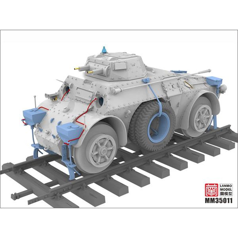 LANMO Model MM35011 Italian AB 40 Autoblinda Ferroviaria 1:35 Model Kit