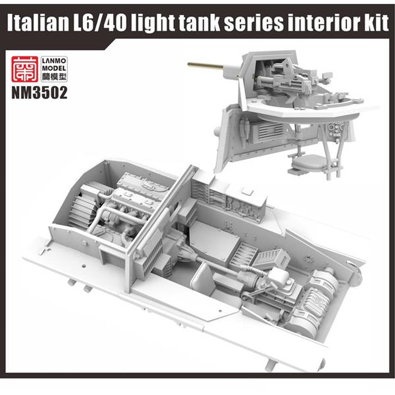 LANMO Model NM3502 Carro Armato L6/40 Internal Structure Kit 1:35