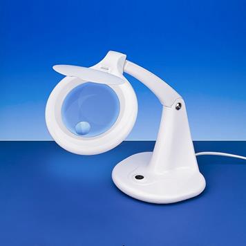 Lightcraft LED Compact Magnifier Table Lamp with Insert Lens  LC8093LED