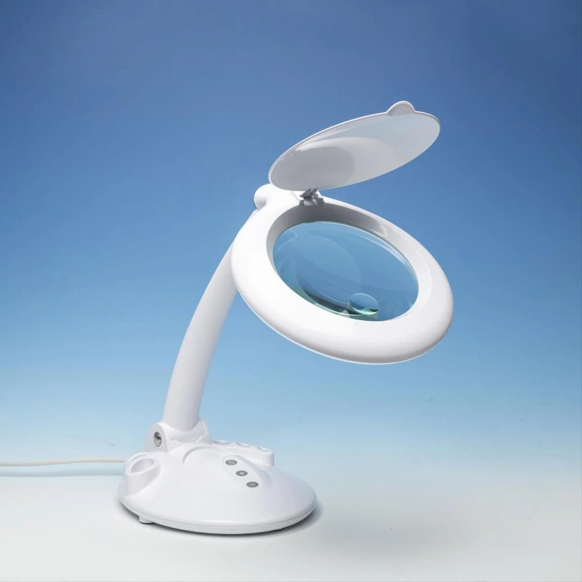 Lightcraft LED Magnifier Table Lamp with Organiser Base LC8098LED