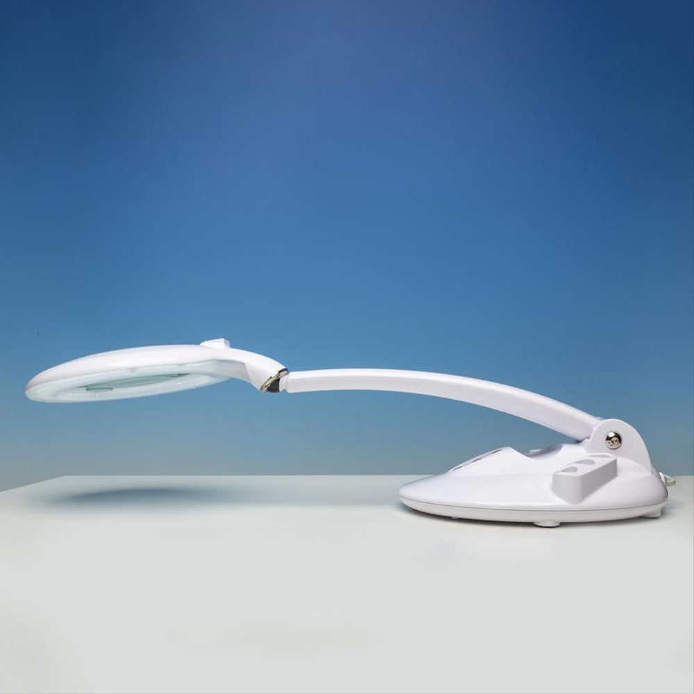 Lightcraft LED Magnifier Table Lamp with Organiser Base LC8098LED