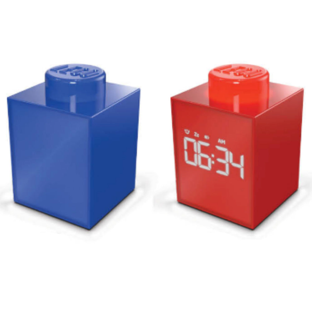 LEGO TIME Alarm Clock - Red Brick by IQHK