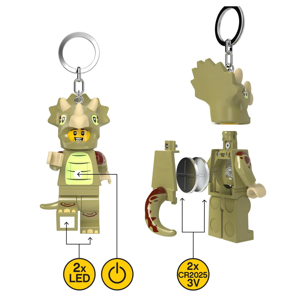 LEGO Keyring LED Light - Triceratops Costume Fan KE238H