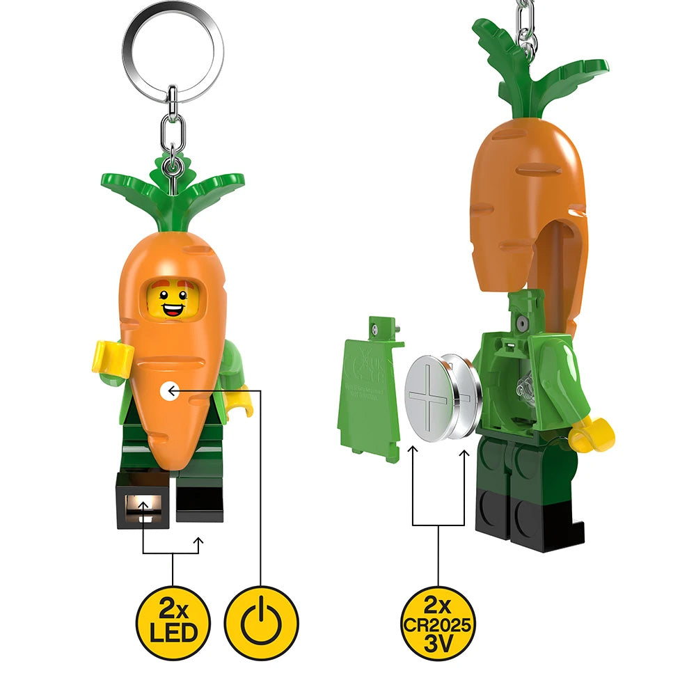 LEGO Keyring LED Light - Carrot Mascot Figure KE239H