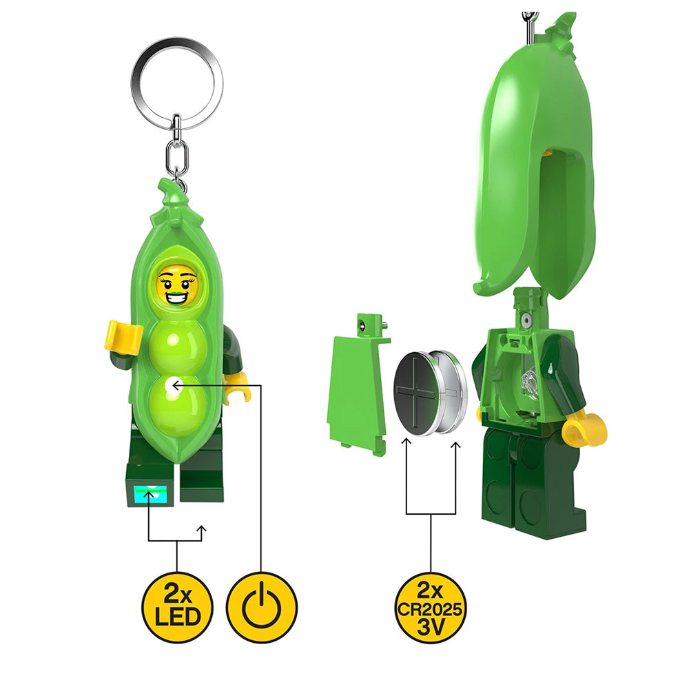 LEGO Keyring LED Light - Peapod Costume Girl KE241H