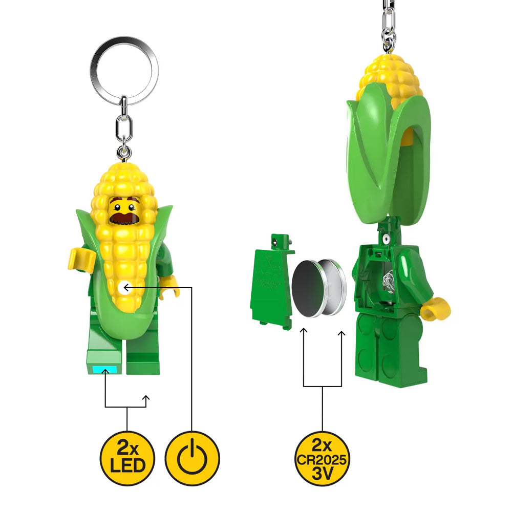 LEGO Keyring LED Light - Corn Cob Guy KE242H
