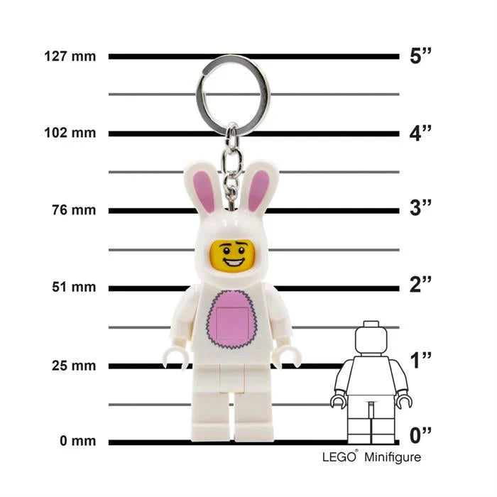 LEGO Keychain LED Light: Minifigures Bunny Suit Guy KE73H