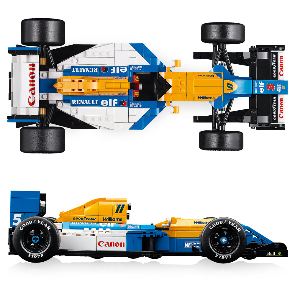 LEGO Icons 10353 Williams Racing FW14B w/Period Correct Sticker Set Bundle