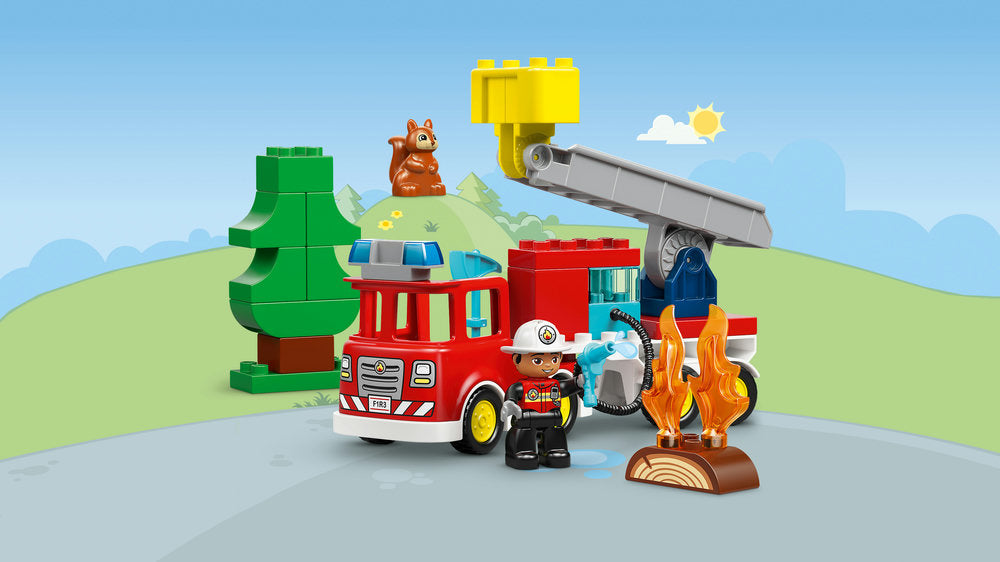 LEGO DUPLO Town 10473 Fire Engine with Hose and Firefighter Age 2+ 28pcs