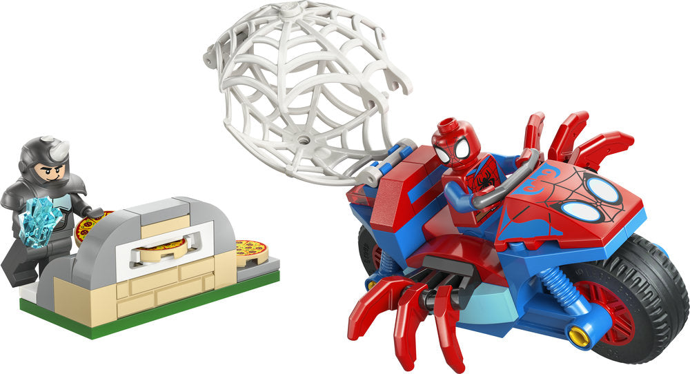 LEGO Marvel 11206 Spidey on his Motorcycle vs. Rhino Age 4+ 61pcs