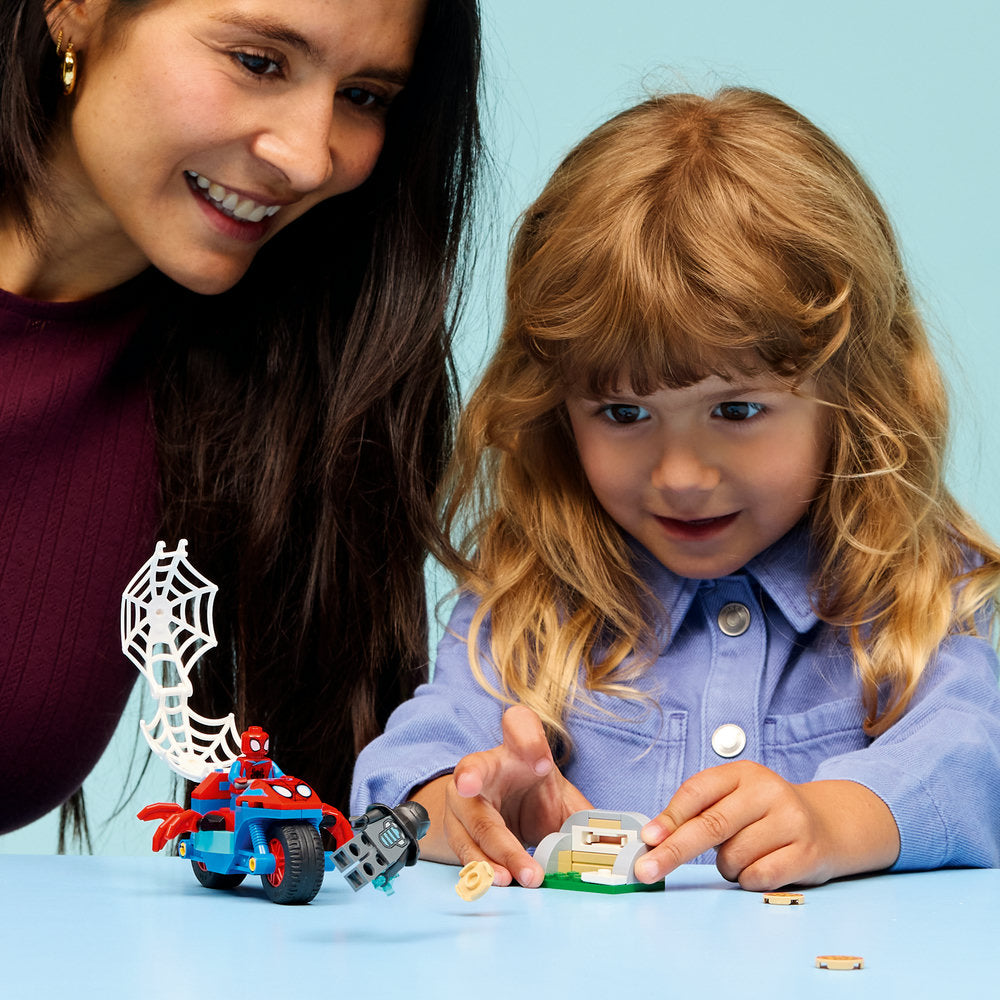 LEGO Marvel 11206 Spidey on his Motorcycle vs. Rhino Age 4+ 61pcs