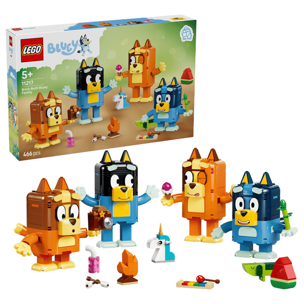 LEGO Bluey 11217 Brick-Built Bluey Family Age 5+ 466pcs