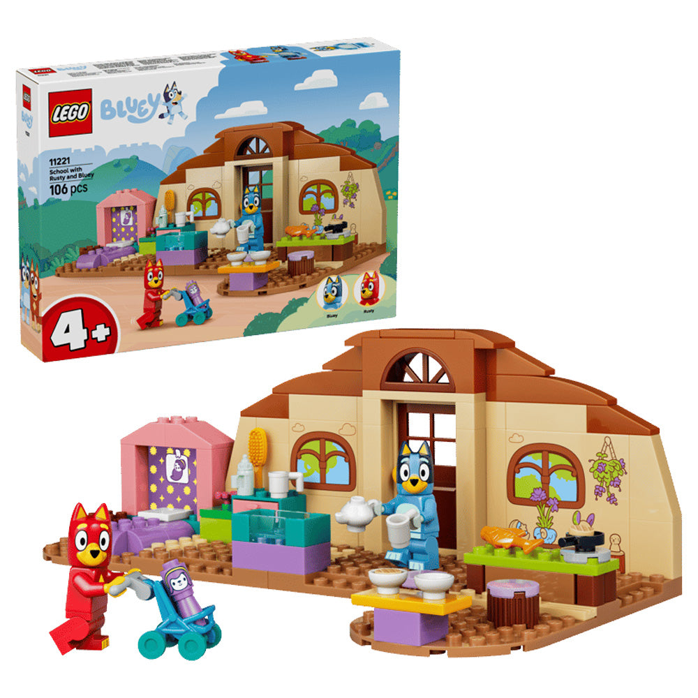 LEGO Bluey 11221 School with Rusty and Bluey Age 4+ 106pcs