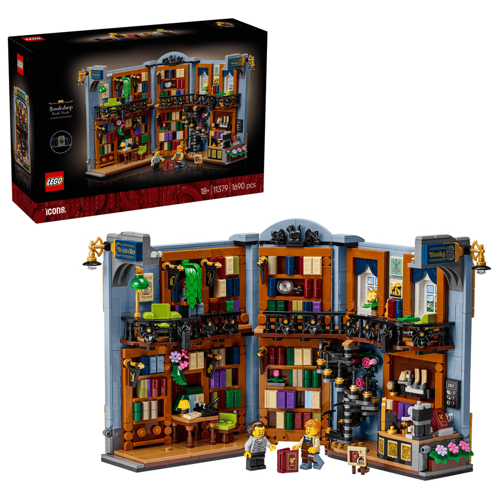 LEGO Icons 11379 Bookstore: Book Nook Age 18+ 1690pcs
