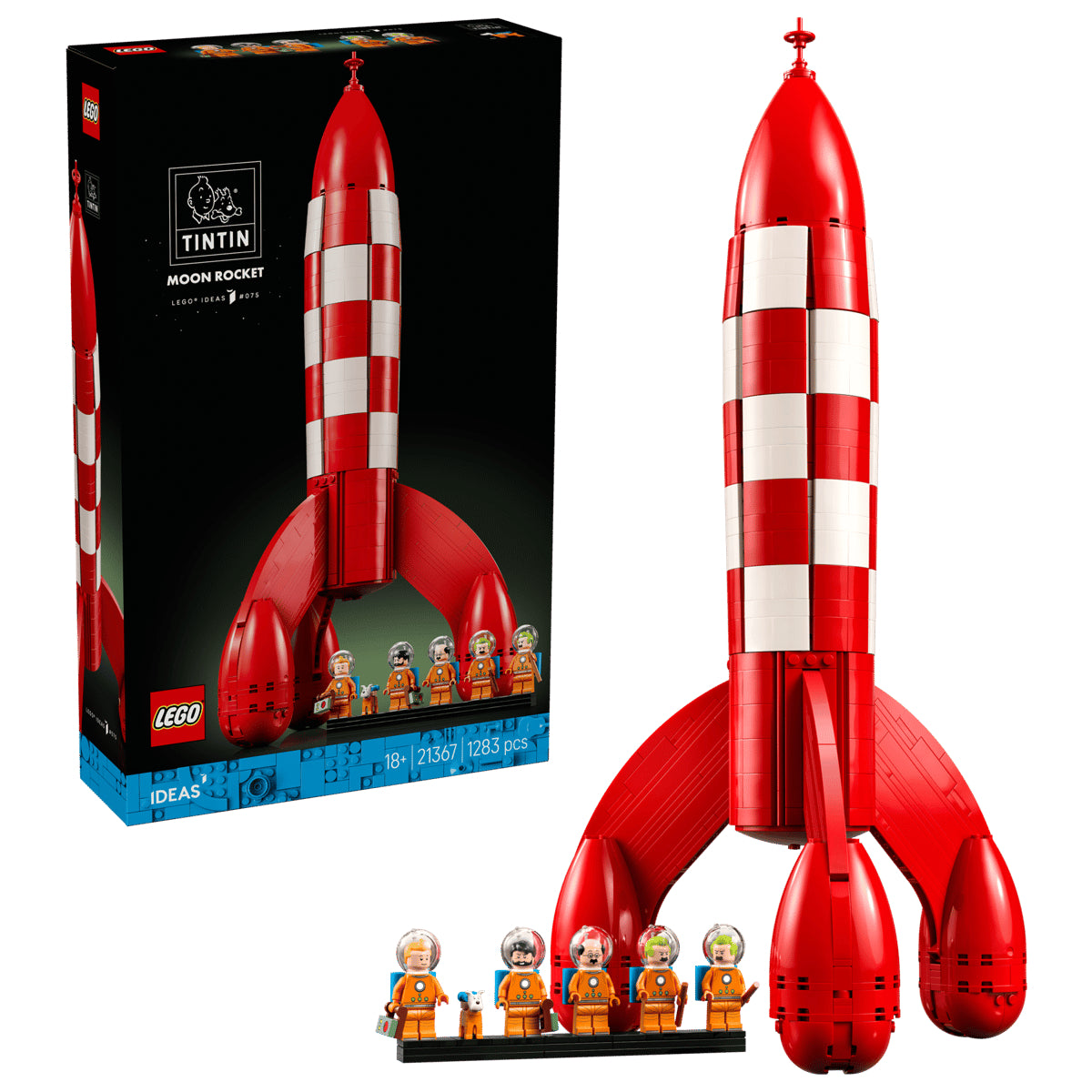 LEGO Ideas 21367 Tintin Moon Rocket Age 18+ 1283pcs