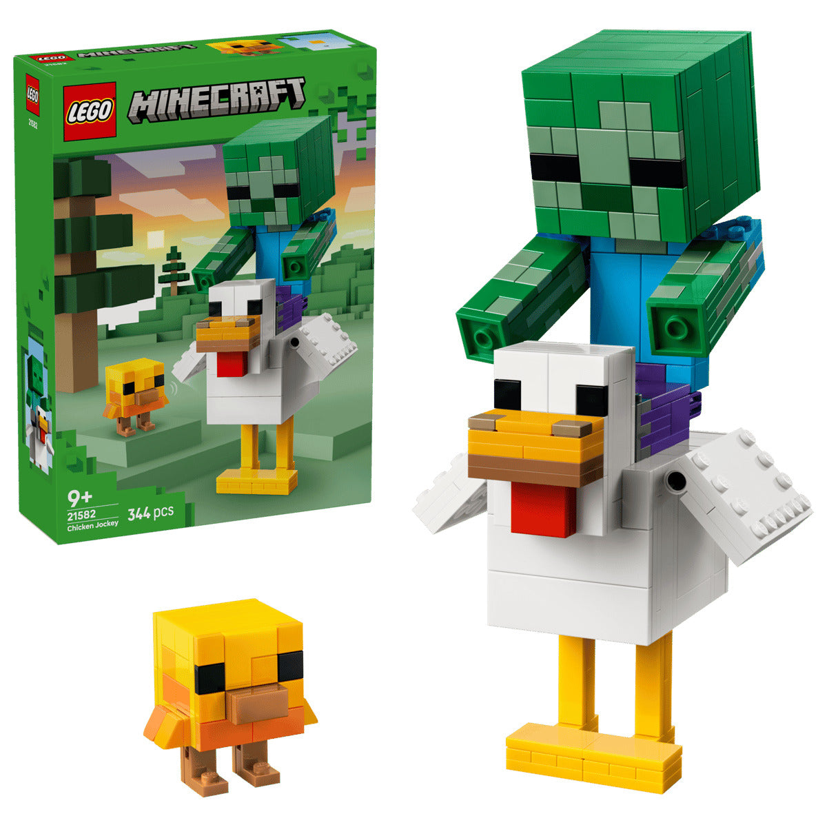 LEGO Minecraft 21582 Chicken Jockey Age 9+ 344pcs