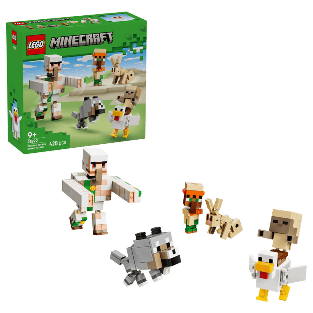 LEGO Minecraft 21592 Chicken Jockey Desert Attack Age 9+ 428pcs