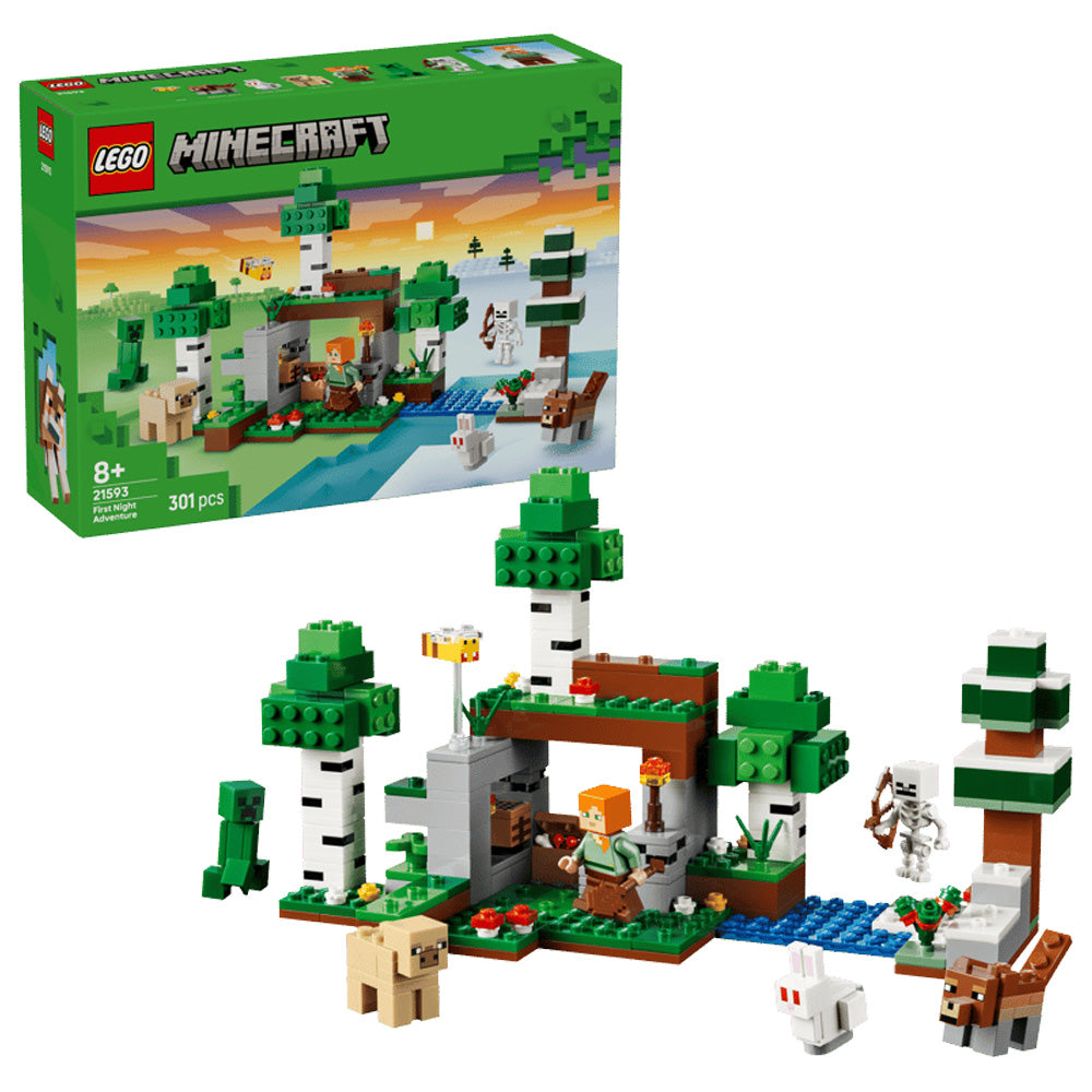 LEGO Minecraft 21593 First Night Adventure Age 8+ 301pcs
