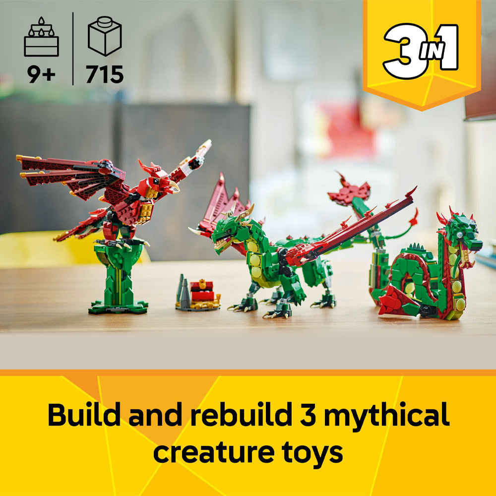 LEGO Creator 31161 Medieval Dragon Age 9+ 715pcs