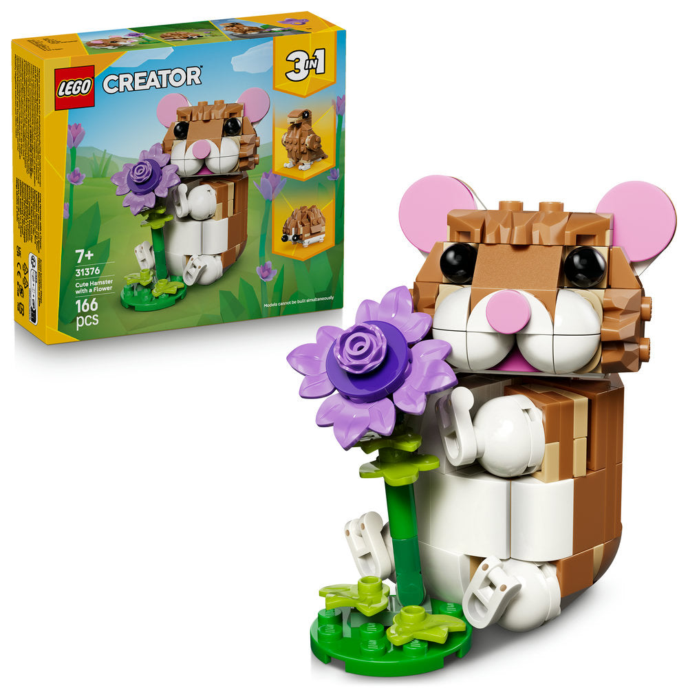 LEGO Creator 31376 Cute Hamster with a Flower Age 7+ 166pcs