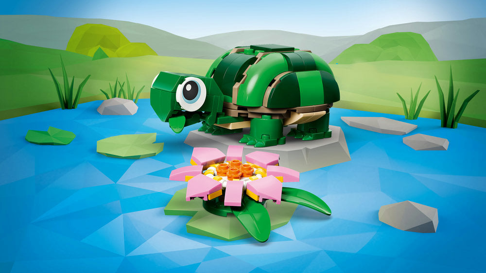LEGO Creator 31377 Turtle with a Water Lily Flower Age 7+ 124pcs