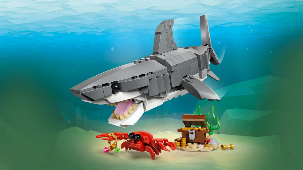 LEGO Creator 31381 Fierce Shark with a Treasure Chest Age 8+ 379pcs