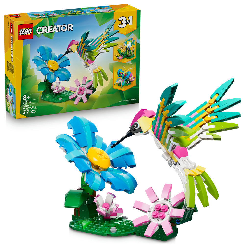LEGO Creator 31384 Wild Animals: Colourful Hummingbird Age 8+ 312pcs