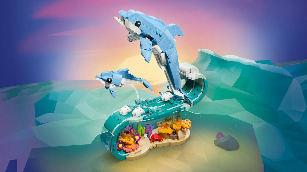 LEGO Creator 31385 Sea Animals: Beautiful Dolphins Age 9+ 542pcs