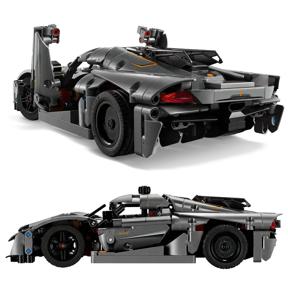 LEGO Technic 42173 Koenigsegg Jesko Absolut Grey Hypercar Age 10+ 801pcs