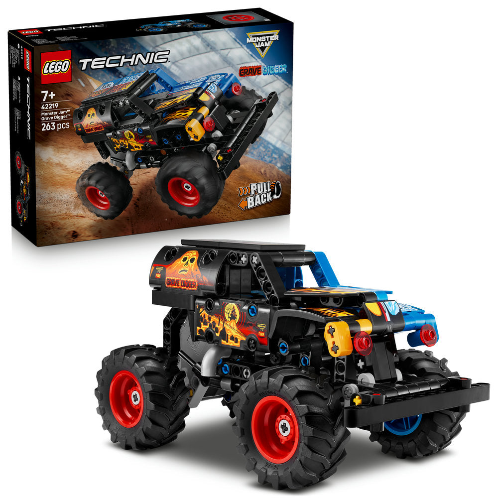 LEGO Technic 42219 Monster Jam Grave Digger Fire and Ice Age 7+ 263pcs