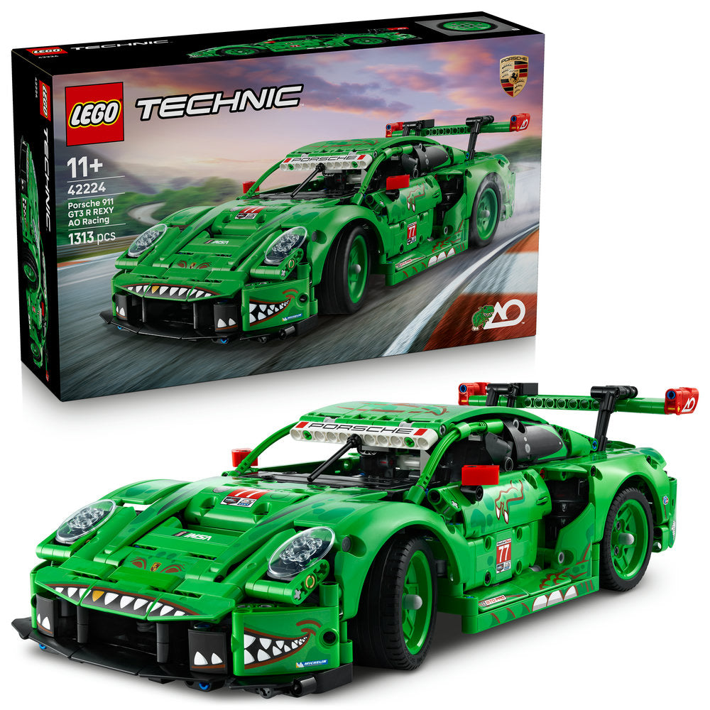 Lego R LEGO Technic 42224 Porsche 911 GT3 R REXY AO Racing Car Age 11+ 1313pc ...