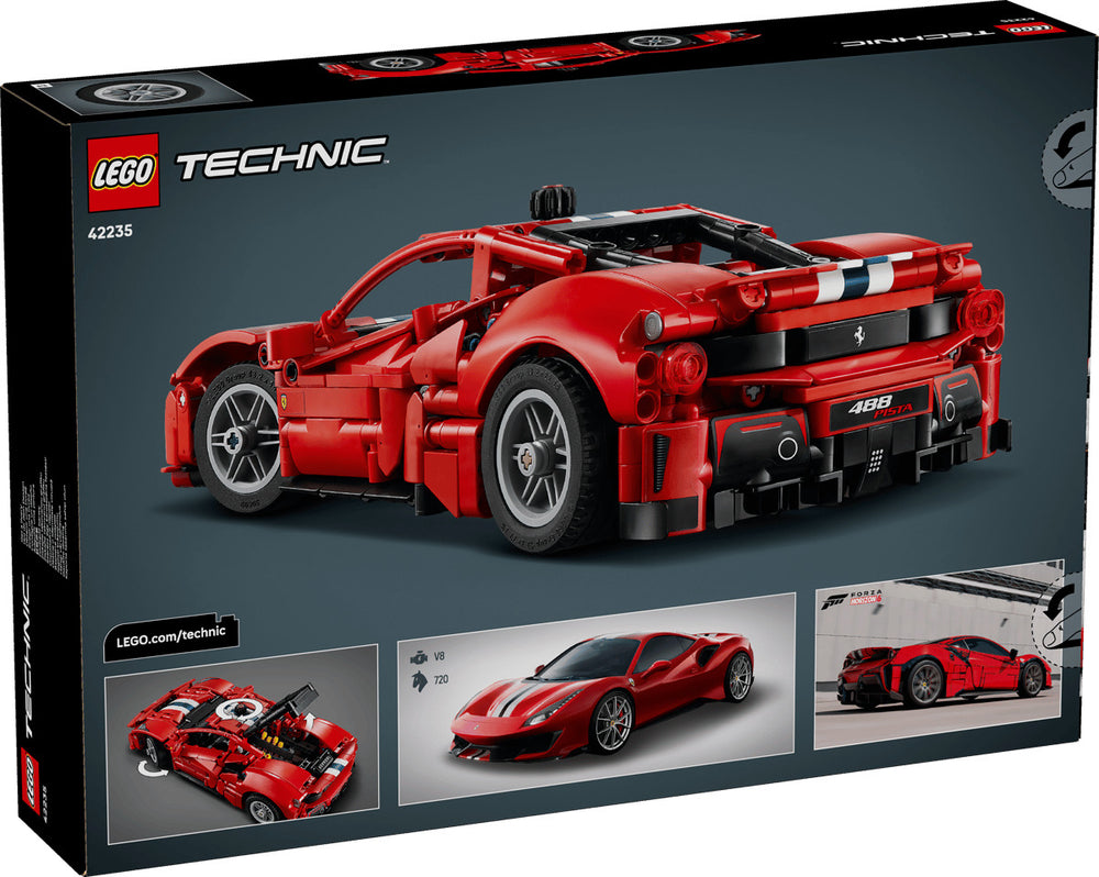 LEGO Technic 42235 Ferrari 488 PISTA Car Age 9+ 882pcs