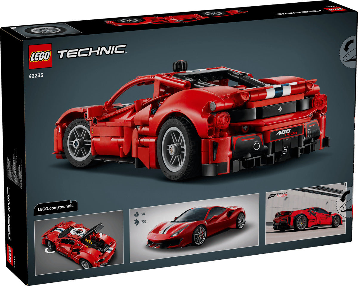LEGO Technic 42235 Ferrari 488 PISTA Car Age 9+ 882pcs