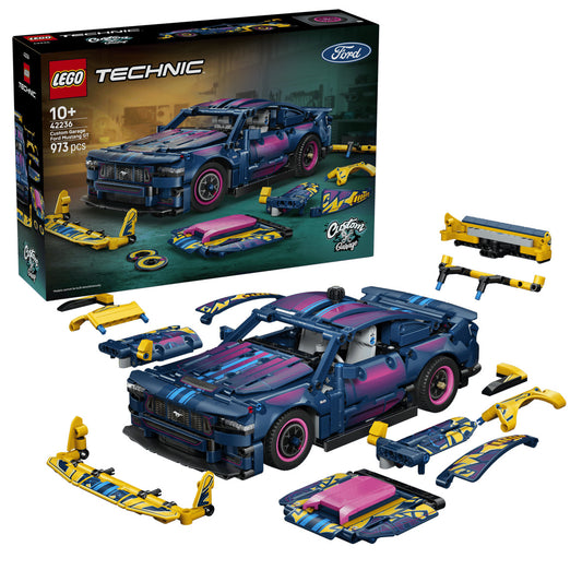 LEGO Technic 42236 Custom Garage Ford Mustang GT Car Age 10+ 973pcs