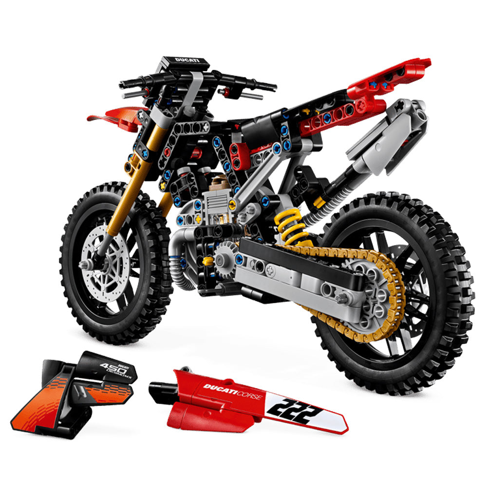 LEGO Technic 42238 Ducati Desmo450 MX Factory Motorcycle Age 10+ 457pcs