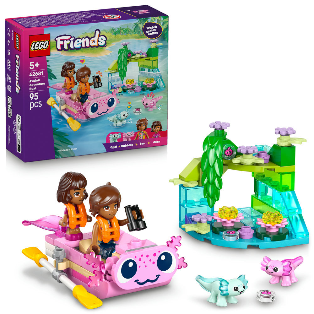LEGO Friends 42681 Axolotl Adventure Boat Age 5+ 95pcs