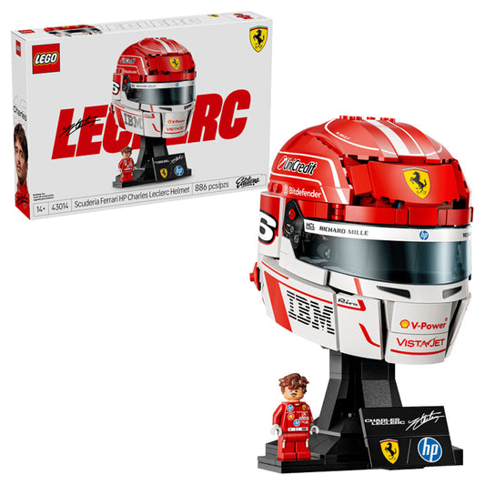 LEGO Editions F1 43014 Scuderia Ferrari HP Charles Leclerc Helmet Age 14+ 886pcs