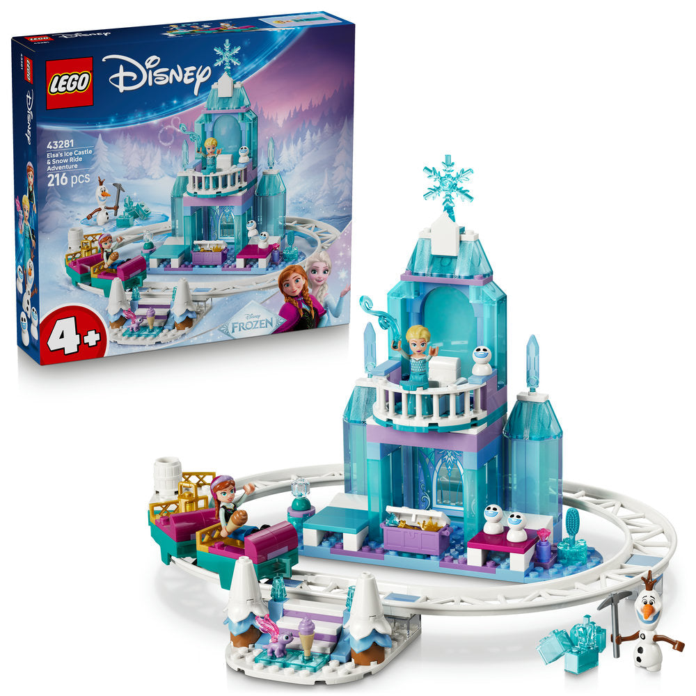 LEGO Disney Princess 43281 Elsa's Ice Castle & Snow Ride Adventure Age 4+ 216pcs