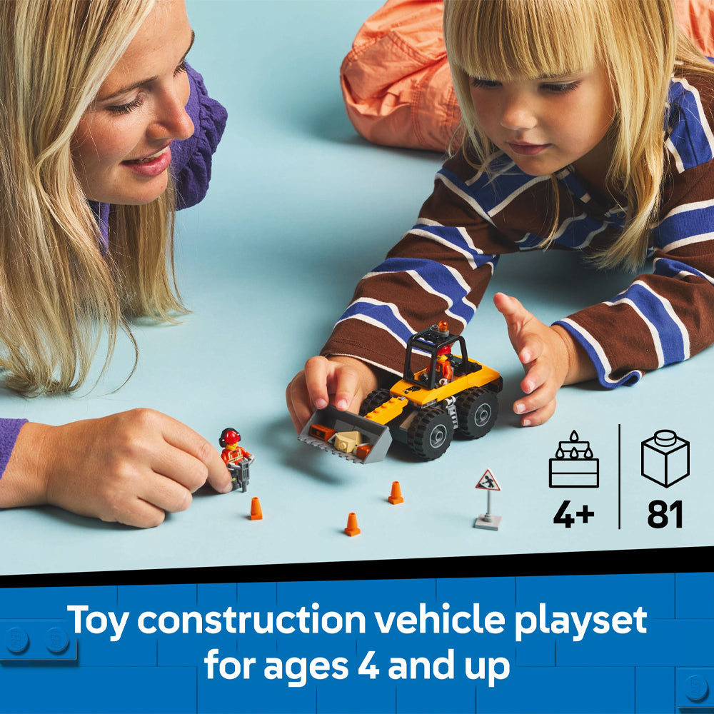 LEGO City 60450 Yellow Construction Wheel Loader Age 4+ 81pcs