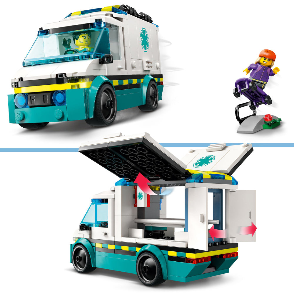 LEGO City 60451 Emergency Ambulance Age 5+ 184pcs